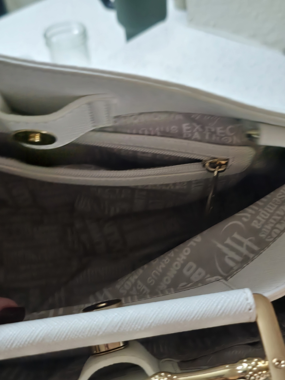 Loungefly Harry Potter Deathly Hallows White Satchel with Crossbody Strap - Picture 7 of 11